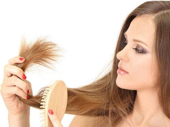 Hair end section
